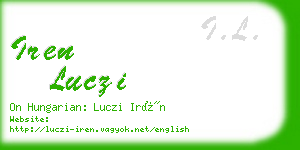 iren luczi business card